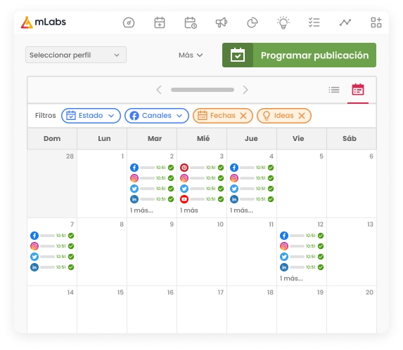 calendario-publicaciones calendario de publicaciones - Cómo gestionar varias cuentas de Instagram con mLabs