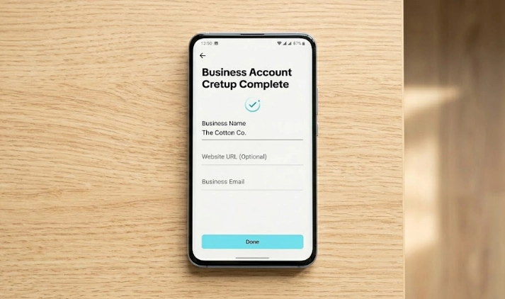 how to tiktok marketing – 6 step TikTok Business Account setup complete screen.